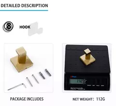 Escovado Ouro Acessórios Do Banheiro Conjunto, suporte Da Escova Do Vaso Sanitário, suporte Do Papel Higiênico, Barra De Toalha, Cremalheira Do Trilho, Gancho De Cabide, Hardware Saboneteira