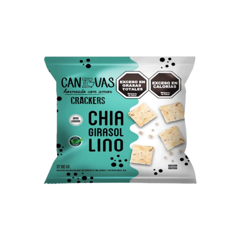 CANVAS Galletitas chía, girasol y lino 100 gr