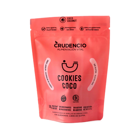 CRUDENCIO Cookies de coco sin TACC 90 gr