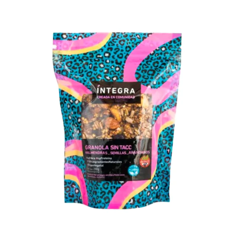 INTEGRA Granola de semillas, almendra y arándanos sin TACC 250 gr