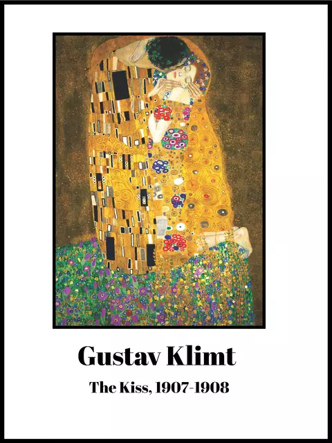 Quebra-cabeça 2000 peças Gustav Klimt - O Beijo | Com Pôster 100x70cm - comprar online