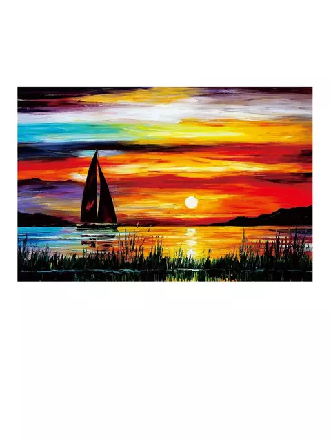 Quebra-cabeça Madeira Pôr do Sol com Veleiro 1000 peças - comprar online