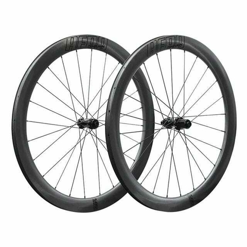 Juego de Ruedas ruta OG-EVKIN de carbono 24H eje pasante para freno a disco