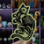 Sticker Gato - Brilla en la oscuridad en internet