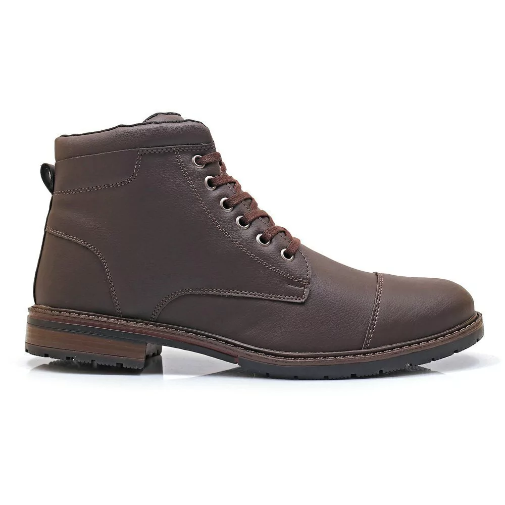Bota Coturno Casual Masculino 210A Café