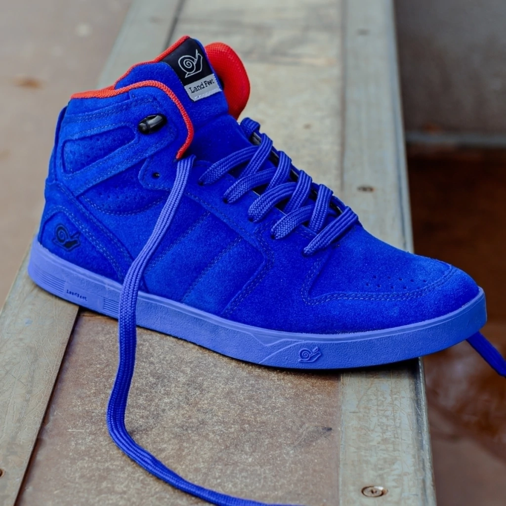 Tênis Landfeet Original Cano Alto Embarcadero Il Azul Royal