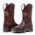 Bota Texana Country Cano Alto Couro Legítimo Premium Bico Quadrado Western 9006