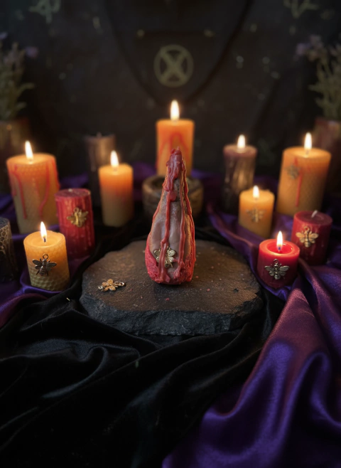 Abelha Rainha da Prosperidade - Vela Bee Ritualística - comprar online