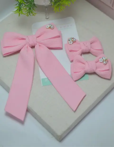 KIT COMBINADINHO - Mãe e filha | Irmãs - Rosa