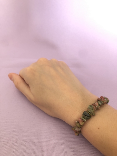 Pulseira de Cascalho de Unakita – Cura Emocional e Crescimento Interior - comprar online