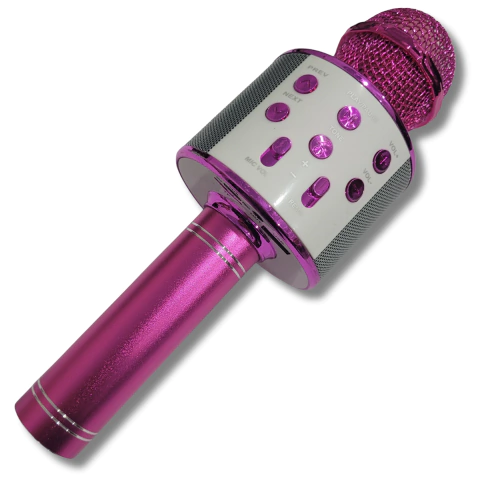 Microfone Infantil Bluetooth Para Karaokê Kids Rosa - comprar online