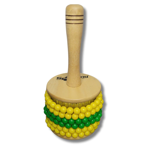 Afuche Pequeno Cabo e Tampa Madeira Miçanga Spanking