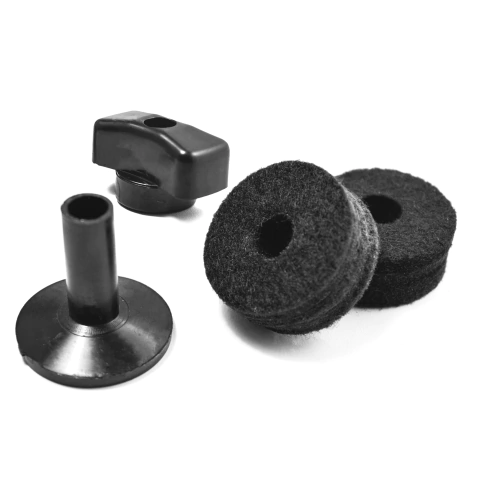 Kit Feltro Prato de Bateria 2 Feltros 1 Base 1 Borboleta 8mm Torelli