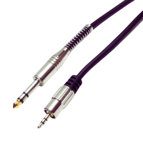 Cabo P2 Estéreo + P10 Estéreo 1,8m Profissional Gold MXT