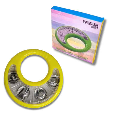 Pandeirola Infantil Blindada Amarela ABS Spanking