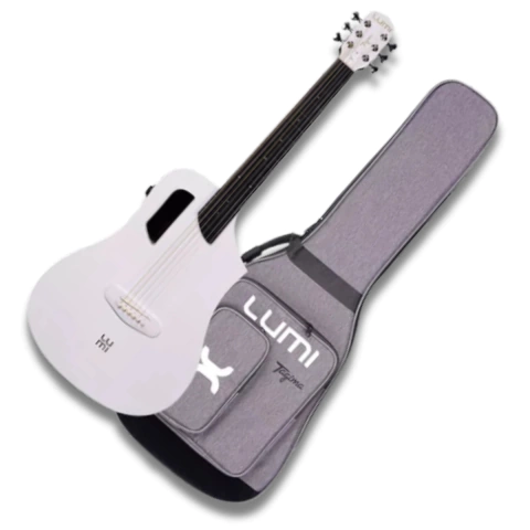 Violão Aço Elétrico Tagima Lumi-X Mini Smart 36 Branco + Bag