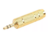 Adaptador P10 Fêmea Estereo x P2 Macho Estereo Metal Dourado na internet
