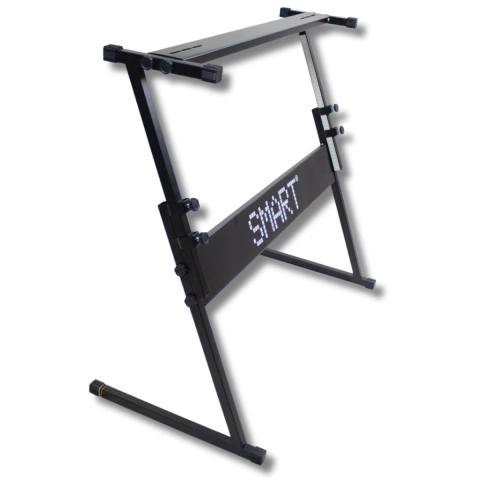 Suporte Teclado Piano em Z Reforçado Metal Preto Smart SM002