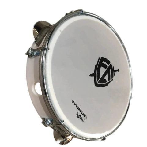 Pandeiro 10" ABS Branco Pele Leitosa Fé Vanguarda