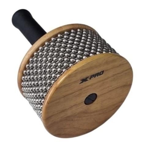 Afuché Madeira Metal Grande Cabo Borracha Profissional X-Pro