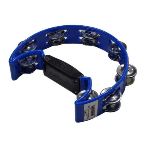 Pandeiro Meia Lua Pandeirola Spanking Percussão Azul