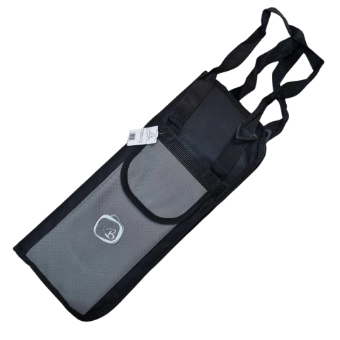 Bag Porta Baqueta Luxo Nylon 600 Working Bag Cinza e Preto