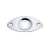 Plate para Jack Canoa Oval Relevo Cromada Dolphin