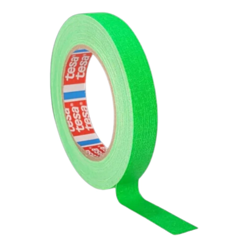Fita Tecido Gaffer Tape Tesa 18mm X 25m Verde Fluorescente