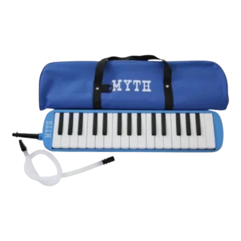 Escaleta 37 Notas Completa Myth Azul Teclas Brancas