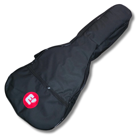 Bag Violão Folk Extra Luxo Formato Nylon 600 Preto BNELF26 Music New