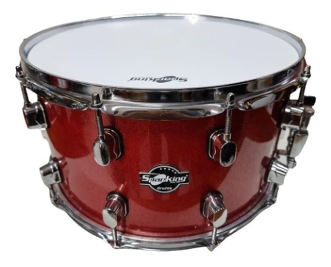 Caixa 14 X 8 Red Sparkle 10 Afinações Aro 2mm Com Abafador