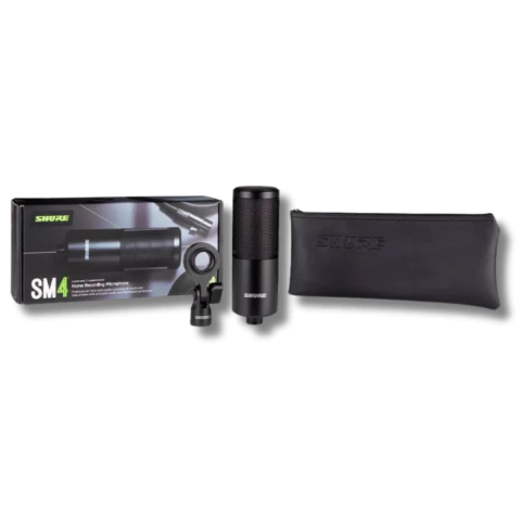 Microfone Condensador Shure SM4K para Gravação e Podcast