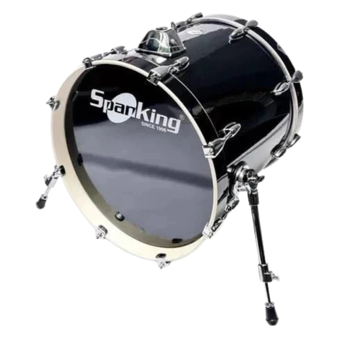 Bumbo 18 x 16 Aro Metal 8 Afinações Black Sparkle Spanking