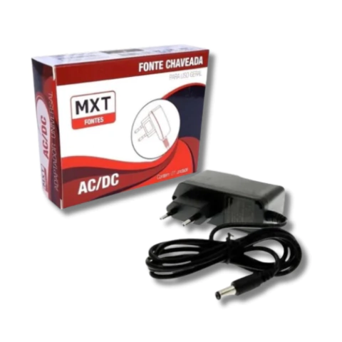 Fonte 9v 1a Interno Negativo Bivolt Automático Pedal MXT