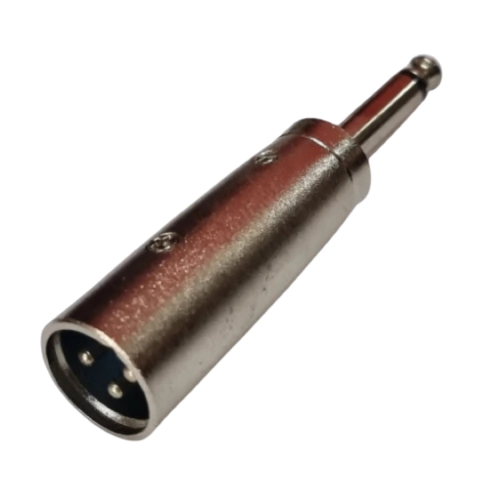 Plug Adaptador XLR Macho Para P10 Mono Metal Profissional