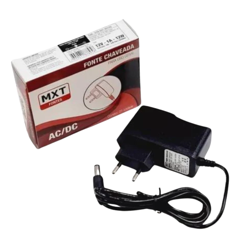 Fonte 12v 1a 12w Teclado Pedal Interno Positivo Bivolt Aut