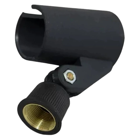 Cachimbo Microfone Com Fio Nylon Preto Rosca Metal Visão SP2N