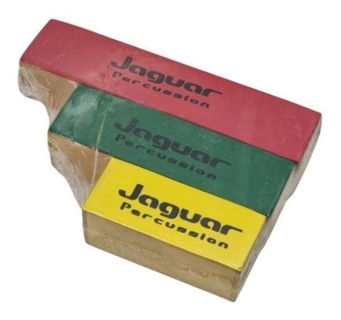 Kit Ganzá Madeira 1 x 20cm 1 x 15cm 1 x 10cm Reggae