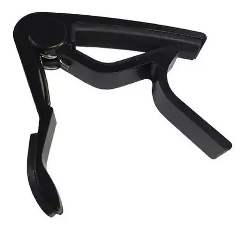 Capotraste para Violão Aço Metal Alumínio Preto Turbo