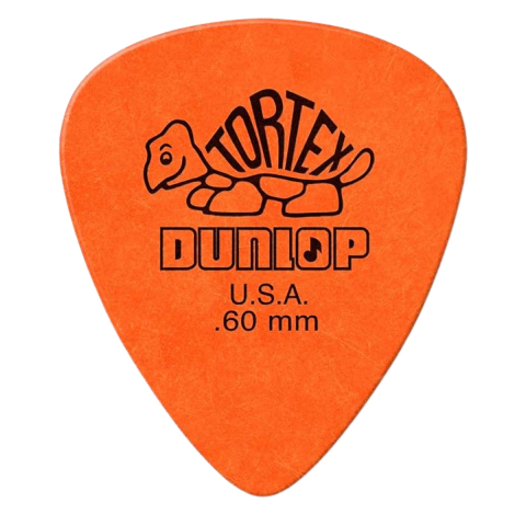 Palheta Tortex Dunlop U.S.A Laranja .60mm Unidade