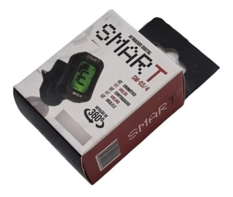 Afinador Digital de Clip Violão Violino Baixo Guitarra Ukulele