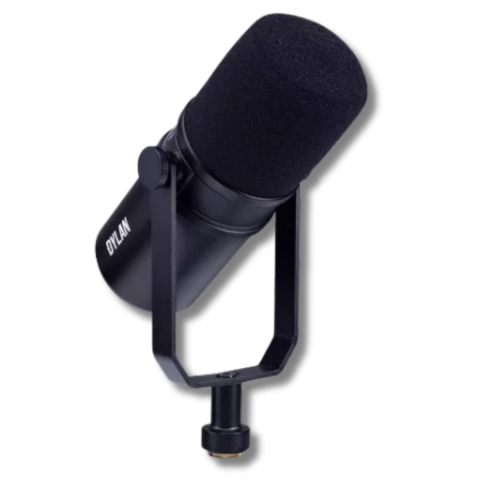 Microfone Podcast DM8 Dylan Broadcaster Estudio Cor Preto