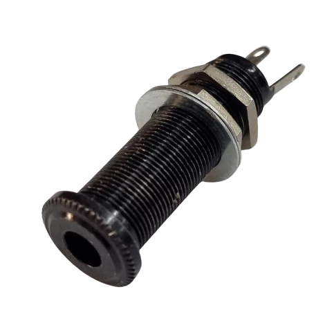 Jack P10 Blindado Fêmea Metal Preto Unidade