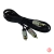 Cabo 2 RCA Macho + 1 P2 Estéreo 1,8m Profissional Gold MXT na internet