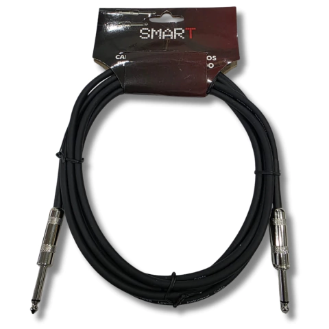 Cabo P10 x P10 3m Instrumento SV3 Preto Profissional Smart