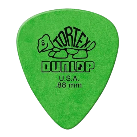 Palheta Tortex Dunlop U.S.A Verde .88mm Unidade