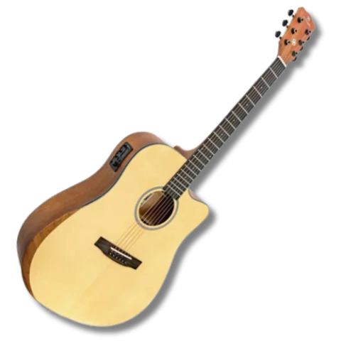 Violão Aço Elétrico Michael VMC230 ST Cosmic Folk Natural Fosco