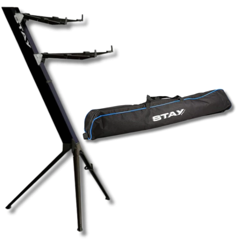 Suporte Teclado 2 Níveis Intruder Aluminio Preto Bag Stay