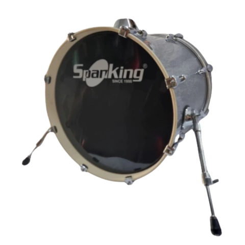 Bumbo 18 x 16 Aro Metal 8 Afinações Silver Sparkle Spanking