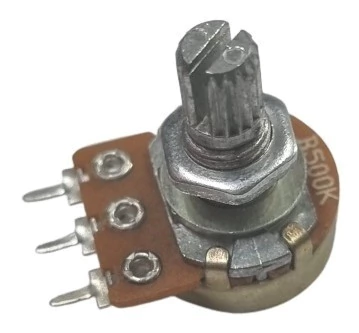 Potenciômetro 500K B L15 Eixo Curto Sem Chave 16mm